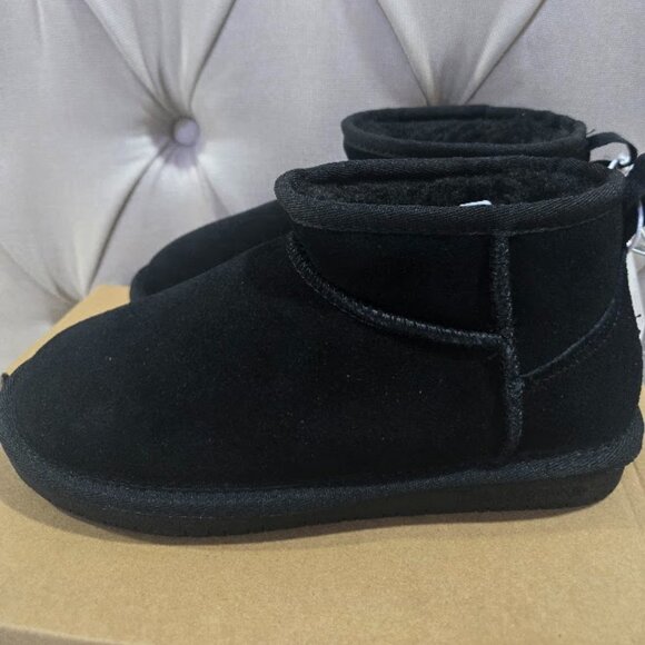 BNWT Bearpaw Kiara Women's Short Boots Black Size W7 - Picture 3 of 6